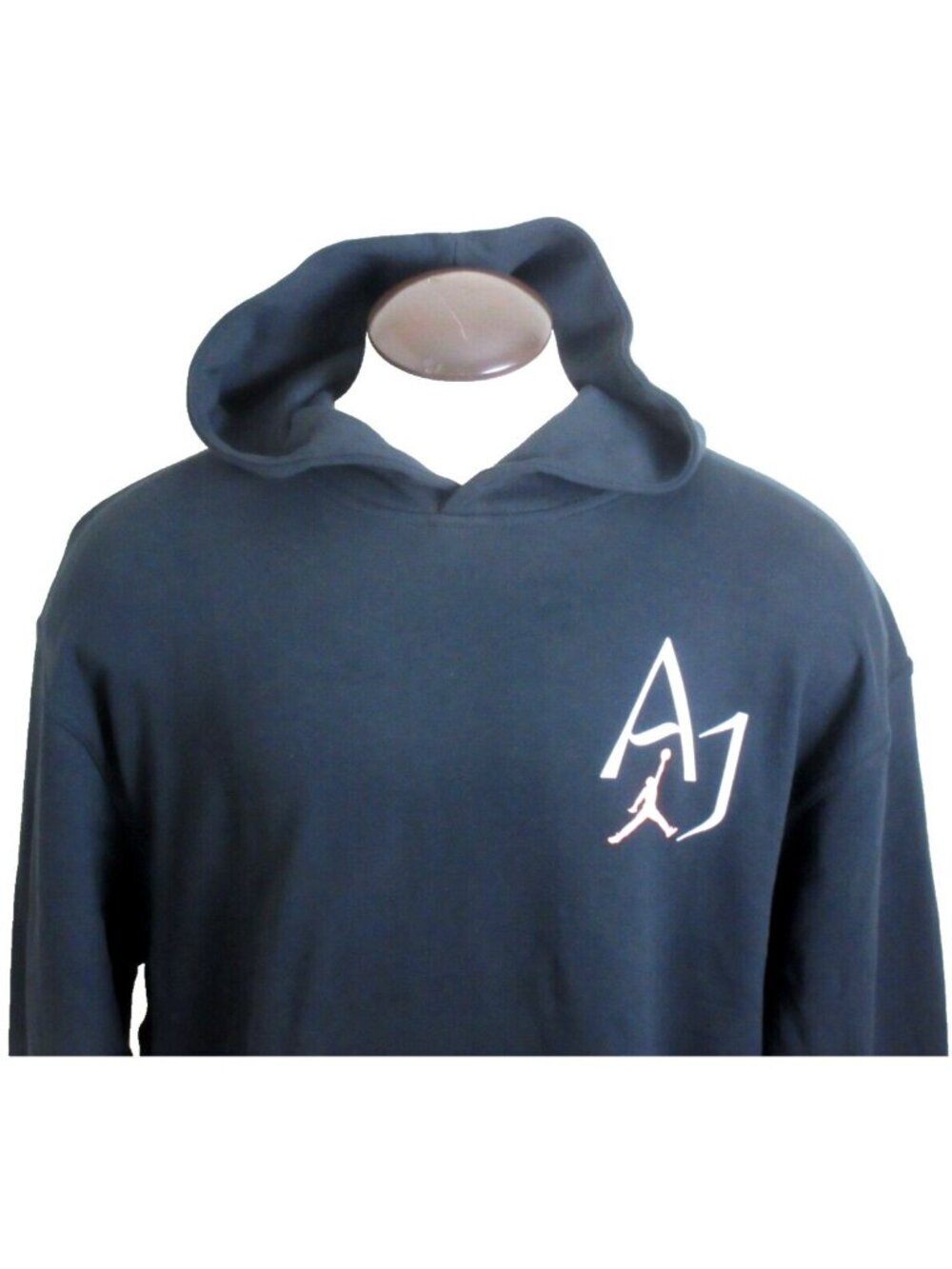 Men's Jordan Sport DNA PO Graphic Print Hoodie Sweatshirt Black White Size XL - Picture 3 of 6